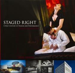 Book cover to STAGED RIGHT, Dallas Theater Center