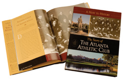 Jacket and interior of the Atlanta Athletic Club book